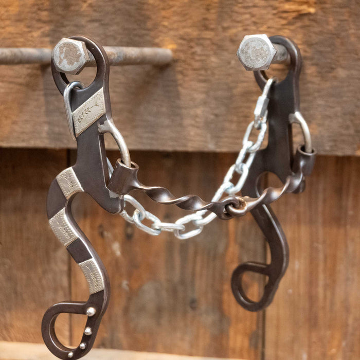Tristan Mahoney Silver Mounted Slow Twist Snaffle Gag Bit 2212