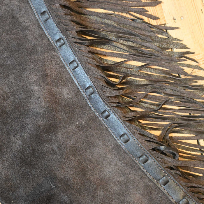 Teskey's Large Roughout Brown Shotgun Chaps 2376