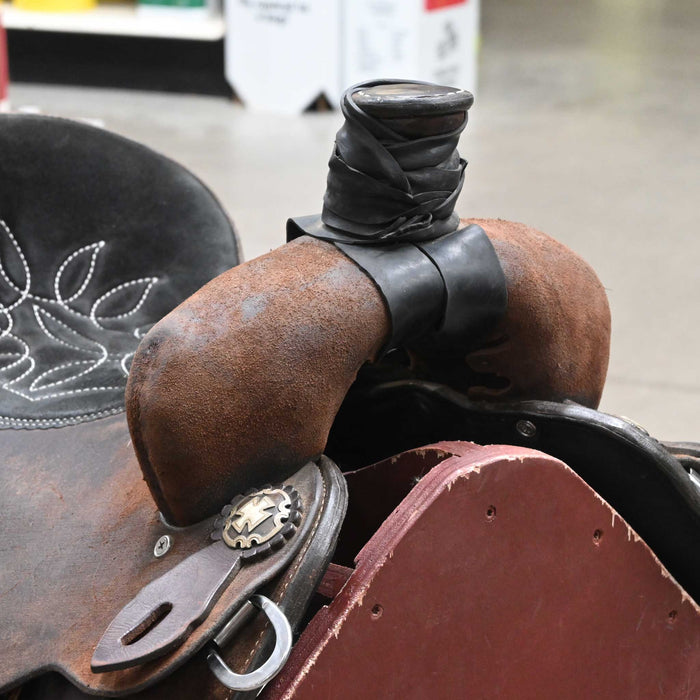 15" USED DOUBLE J ALL AROUND SADDLE