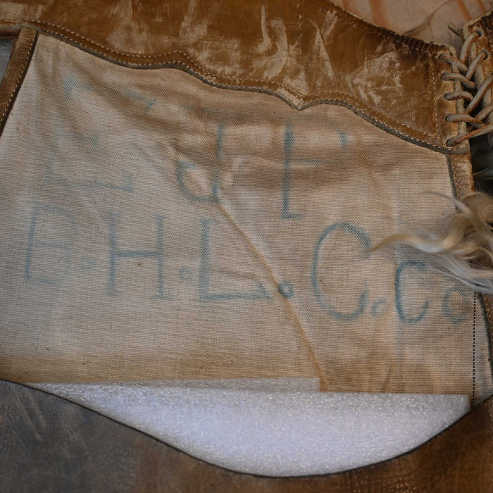 Vintage N. Porter Rare White Angora Woolie Chaps