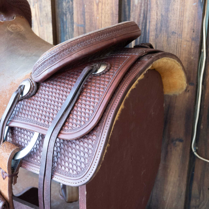 15.5" USED TESKEY'S CUTTING SADDLE