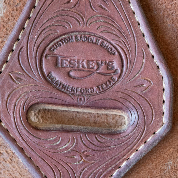 15.5" USED TESKEY'S CUTTING SADDLE