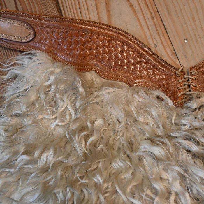 Vintage N. Porter Rare White Angora Woolie Chaps
