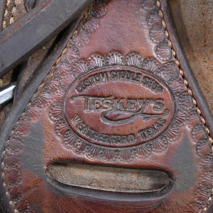 14.5" USED TESKEY'S RANCH SADDLE Saddles - Used Teskey's Saddlery