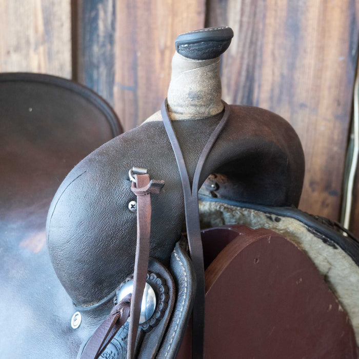 16" USED M.L LEDDY RANCH CUTTING SADDLE