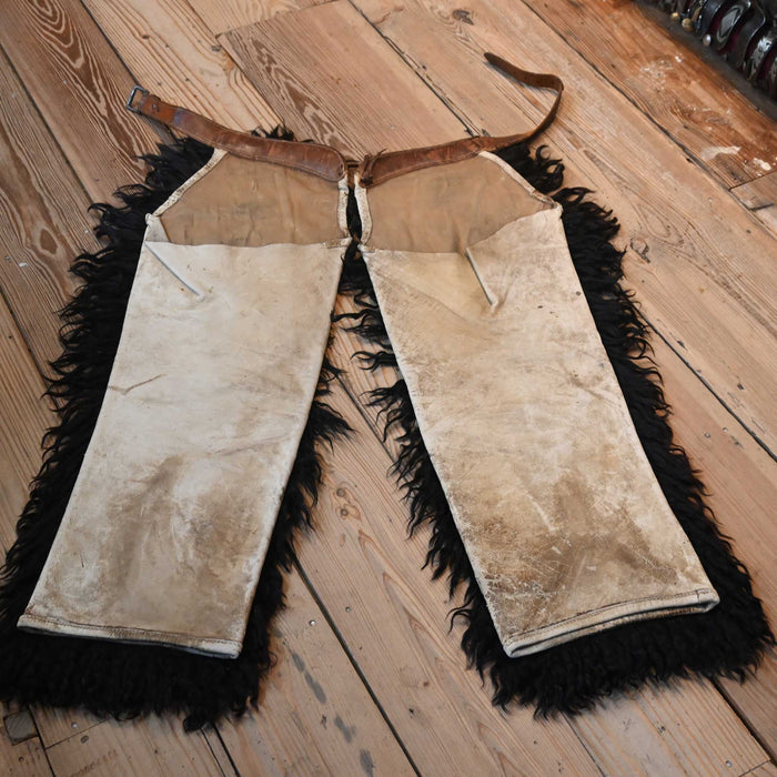 Black Angora Woolie Shotgun Chaps Collectibles MISC
