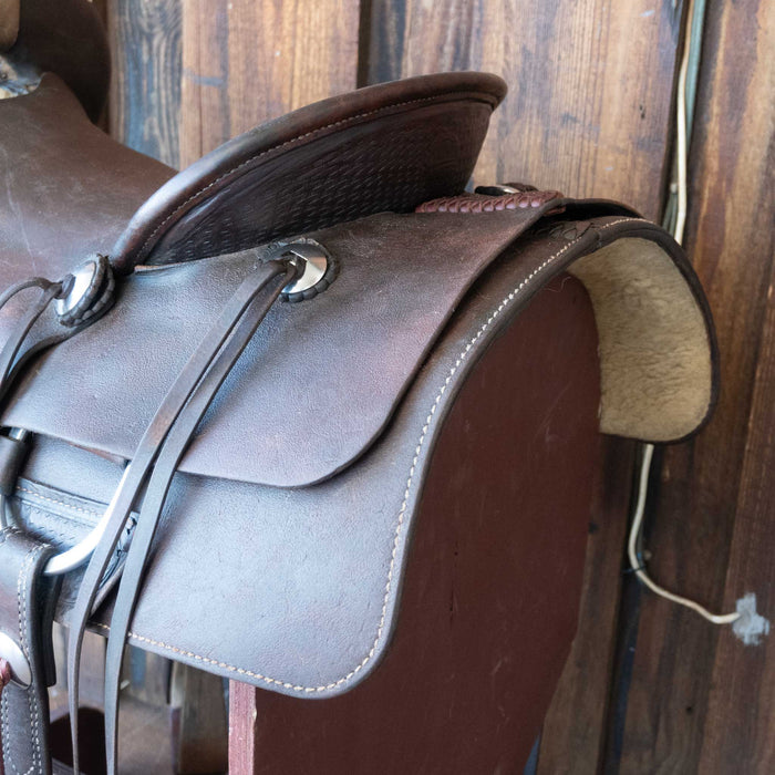 16" USED M.L LEDDY RANCH CUTTING SADDLE