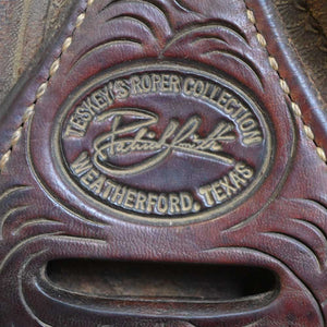 14" USED PATRICK SMITH ROPING SADDLE Saddles Patrick Smith   