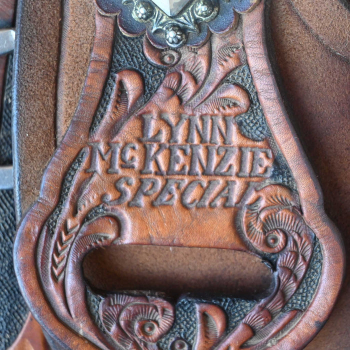 13" USED DOUBLE J LYNN MCKENZIE BARREL SADDLE