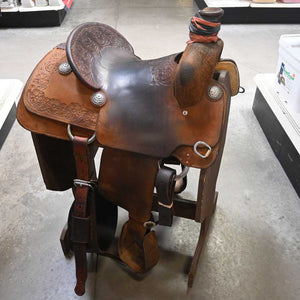 14" USED RELENTLESS ROPING SADDLE Saddles RELENTLESS   