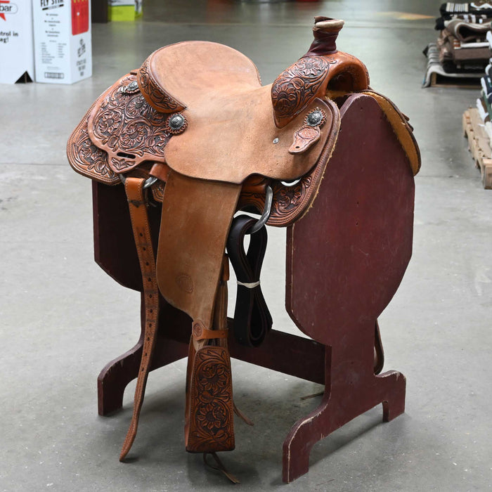 14" USED NRS CALF ROPING SADDLE