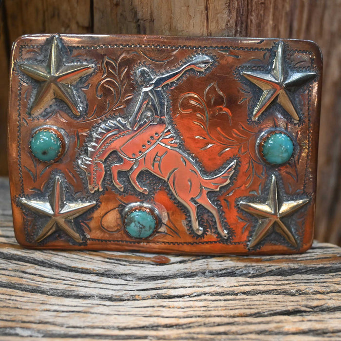 Handmade Will Daniel Bronc Belt Buckle