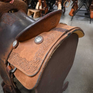 14" USED RELENTLESS ROPING SADDLE Saddles RELENTLESS   