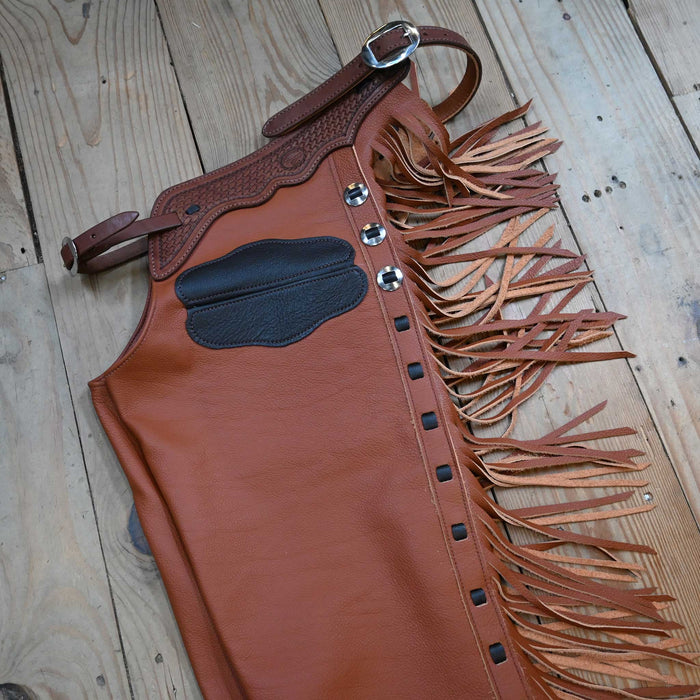 Teskey's Medium Red Clay Smooth Leather Versatility Chap