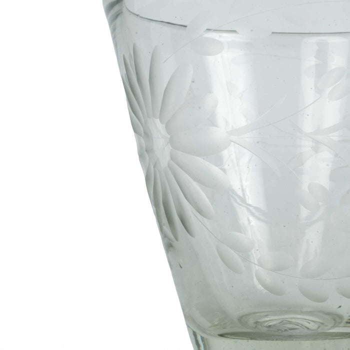 Crystal Italian Wine Glass - Sunflower