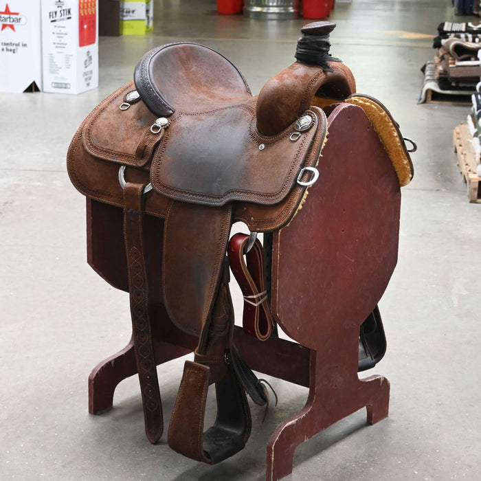14" USED MARTIN TEAM ROPING SADDLE