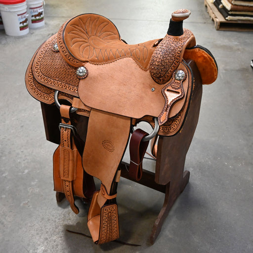 15.5" TESKEY'S TEAM ROPING SADDLE Saddles - New Teskey's Saddlery