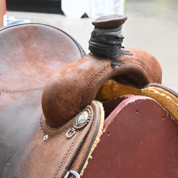 14" USED MARTIN TEAM ROPING SADDLE