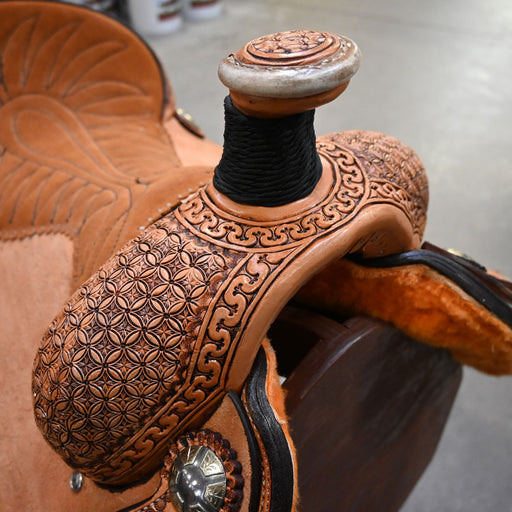 15.5" TESKEY'S TEAM ROPING SADDLE Saddles - New Teskey's Saddlery