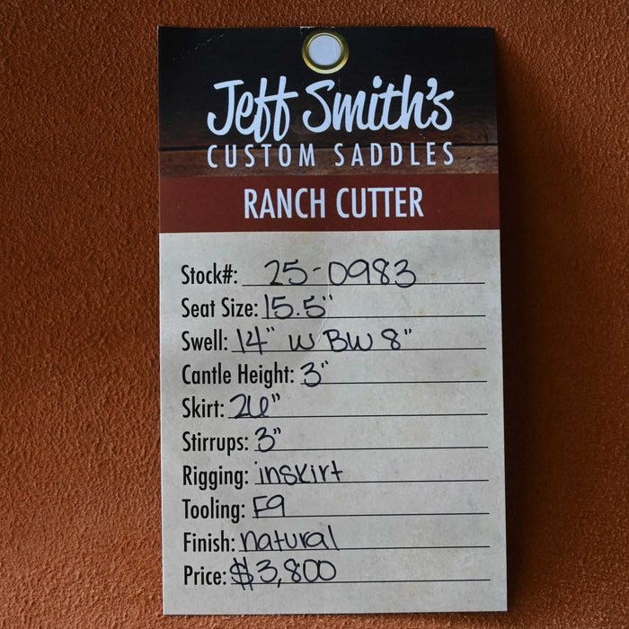 15.5" JEFF SMITH BUSTER WELCH RANCH CUTTER SADDLE Saddles - New Jeff Smith