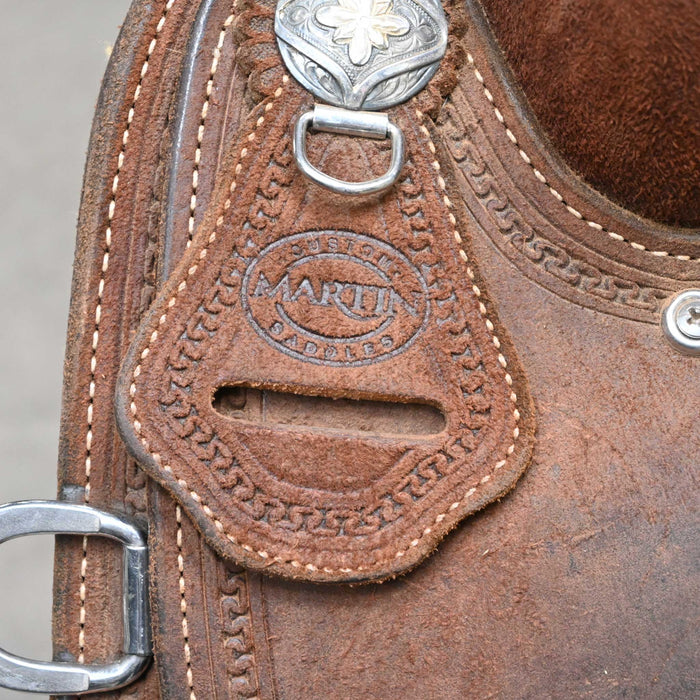 14" USED MARTIN TEAM ROPING SADDLE
