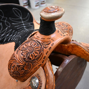 14.5" TESKEY'S ROPING SADDLE Saddles Teskey's Saddlery