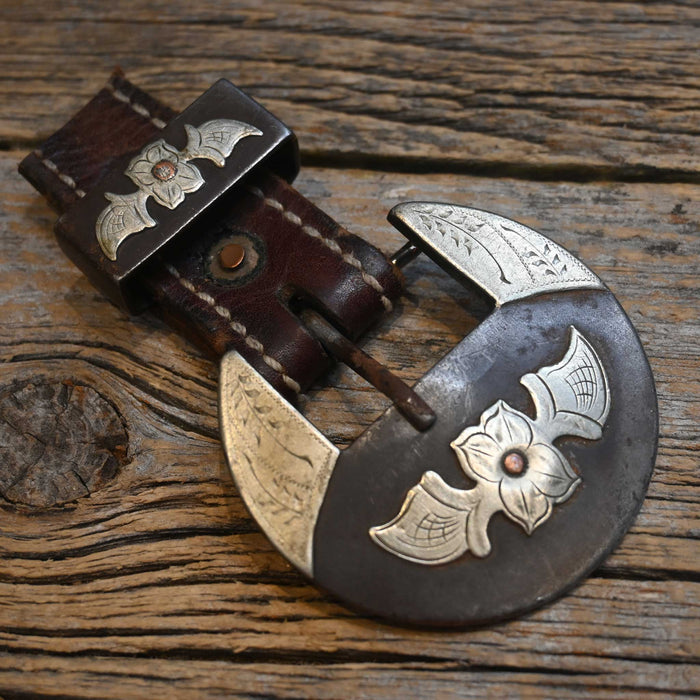 Handmade Farkas Floral 2pc. Belt Buckle
