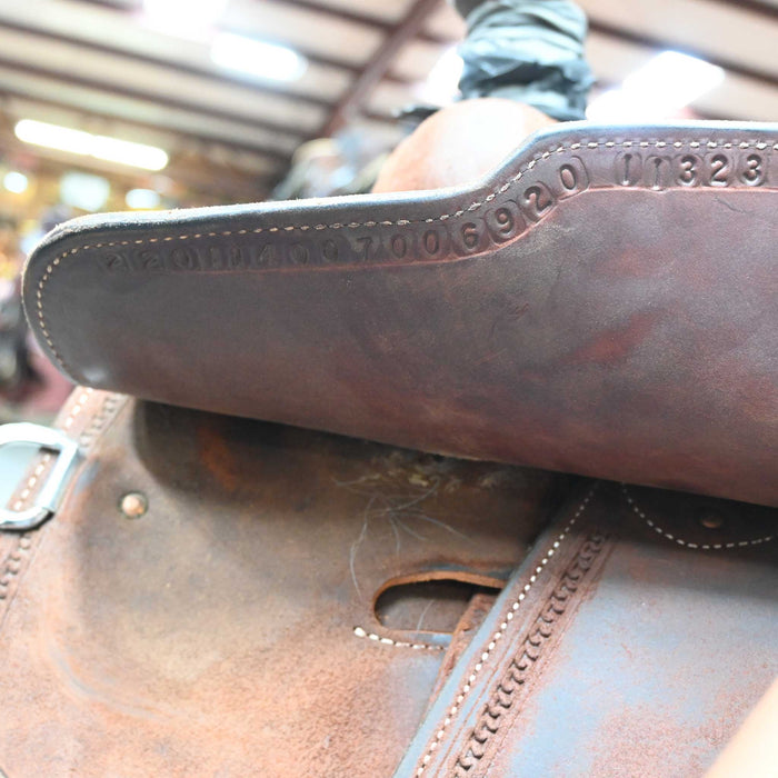 14" USED MARTIN TEAM ROPING SADDLE