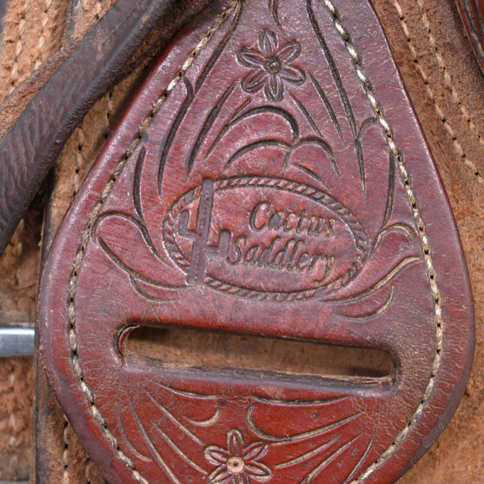 15" USED CACTUS RANCH SADDLE Saddles - Used CACTUS SADDLERY