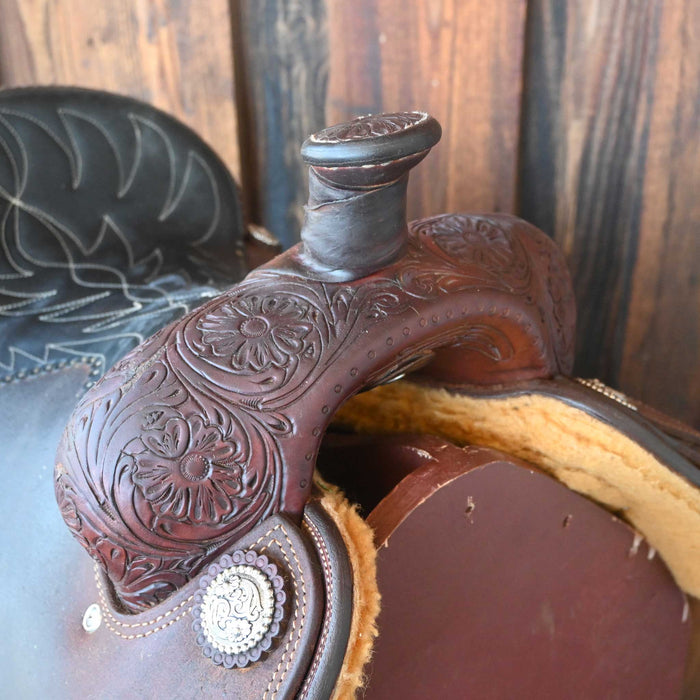 13.5" USED CACTUS RELENTLESS CALF ROPING SADDLE