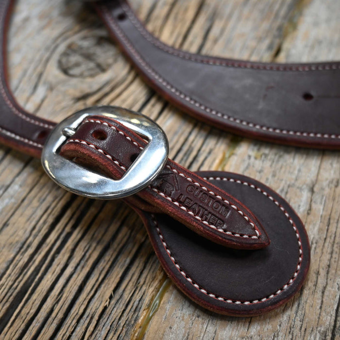 Handmade Ross Bullinger Burgundy Spur Straps RB093