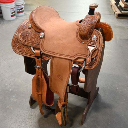 16" TESKEY'S TEAM ROPING SADDLE Saddles - New Teskey's Saddlery