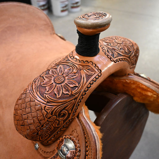 16" TESKEY'S TEAM ROPING SADDLE Saddles - New Teskey's Saddlery