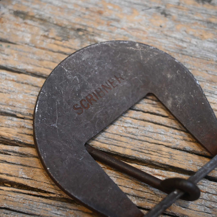1" Scribner 2pc Silver Mounted Buckle