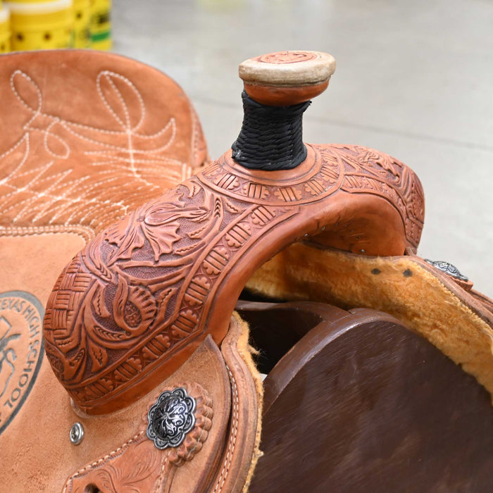 15" USED TESKEY'S TEAM ROPING SADDLE Saddles - Used Teskey's Saddlery