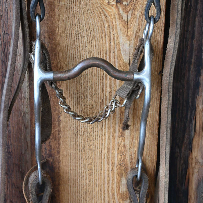 Trammell Copper Port Bridle Rig w/Single Ear Headstall