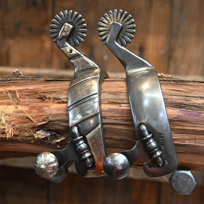Kerry Kelley Women's Silver Mounted Bars 21pt. Spurs