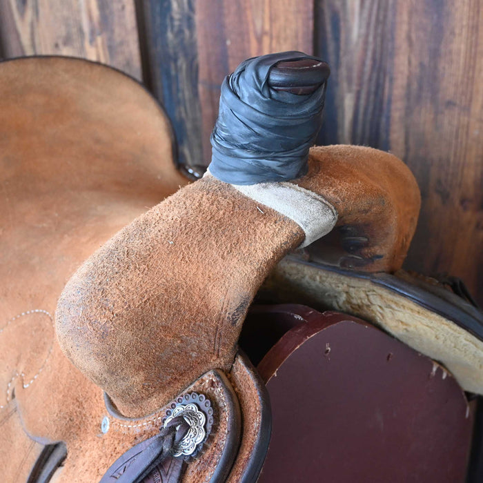 17" USED DOUG HARRIGAL RANCH CUTTER SADDLE Saddles - Used Doug Harrigal
