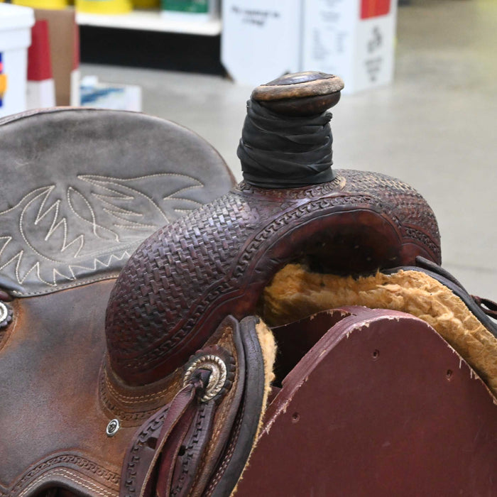 13" USED CORRIENTE TEAM ROPING SADDLE