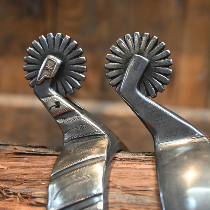 Kerry Kelley Women's Silver Mounted Bars 21pt. Spurs