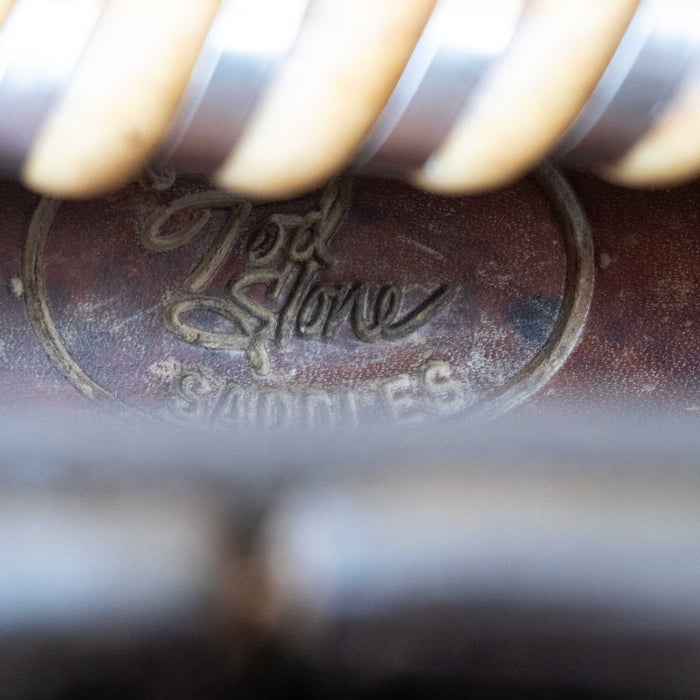 14.5" USED TOD SLONE TEAM ROPING SADDLE