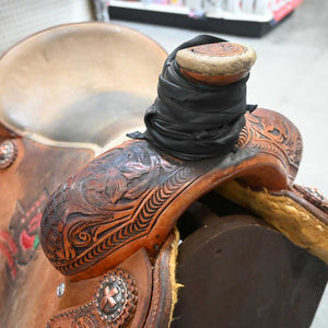 14.5" USED TESKEY'S ROPING SADDLE Saddles TESKEY'S SADDLERY LLC   