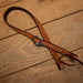 Ross Bullinger 3/4" Natural Tooled Slit Ear Headstall Tack - Headstalls Ross Bullinger