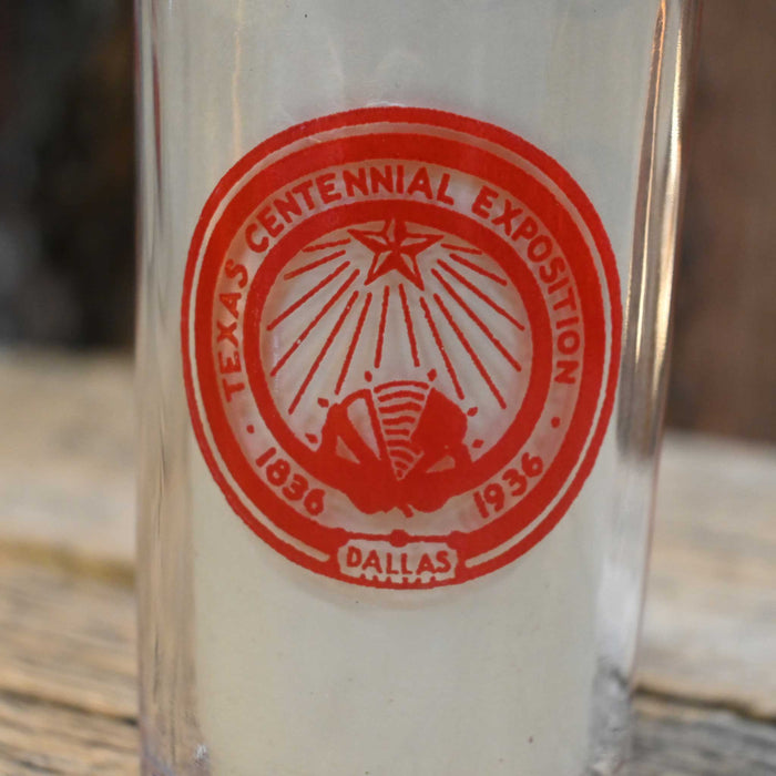 1836-1936 Texas Centennial Exposition Souvenir Juice Glass