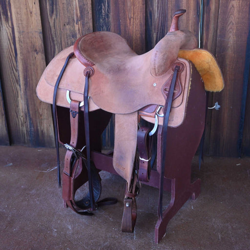 16" USED JEFF SMITH RANCH CUTTER SADDLE Saddles - Used Jeff Smith