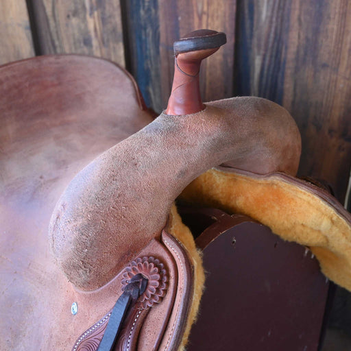 16" USED JEFF SMITH RANCH CUTTER SADDLE Saddles - Used Jeff Smith