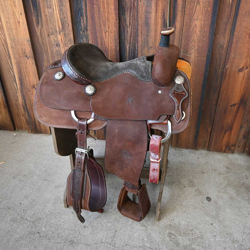 15.5" TESKEY'S TEAM ROPING SADDLE Saddles - New Teskey's Saddlery