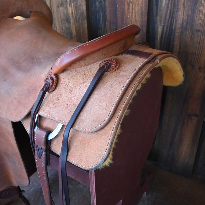 16" USED JEFF SMITH RANCH CUTTER SADDLE Saddles - Used Jeff Smith