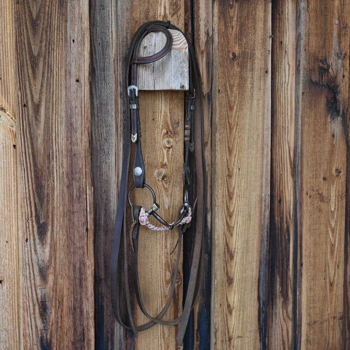 D-Ring Smooth Snaffle Bridle Rig w/Single Ear Headstall