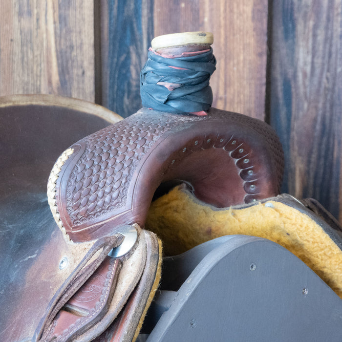 12.5" USED TESKEY'S JR RANCH ASSOCIATION SADDLE
